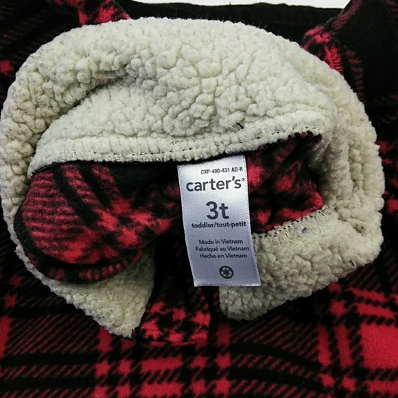 Carter's Boy's 3T Red Plaid 2-pc Set (Pre-owned) - Picture 4 of 7